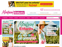 Tablet Screenshot of montrealpourenfants.com